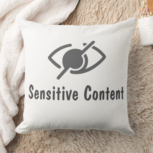 Sensitive Content - Policy Violation Notice Cushion (Blanket)