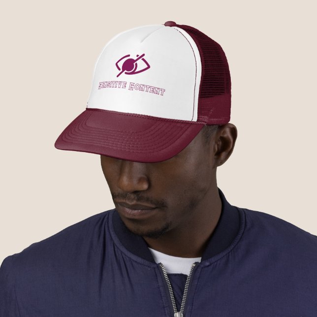 Sensitive Content - Policy Violation Notice Trucker Hat (In Situ)