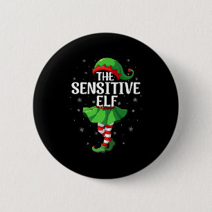 Sensitive Elf Christmas Girls Women Elf Squad Xmas 6 Cm Round Badge