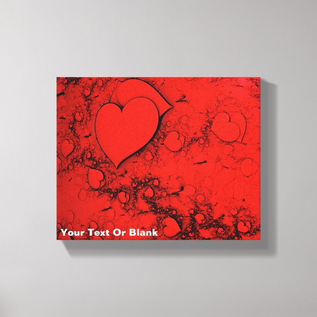 Sensitive Hearts Canvas Print (Front)