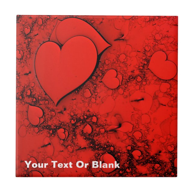 Sensitive Hearts Ceramic Tile (Front)