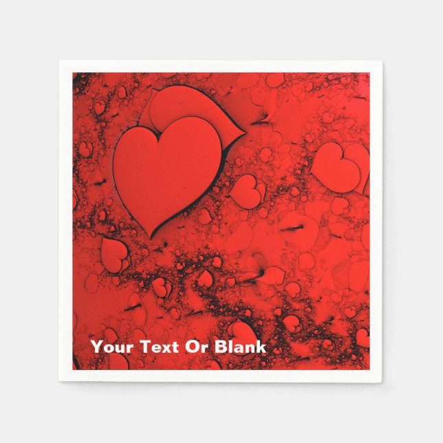 Sensitive Hearts Napkin (Front)