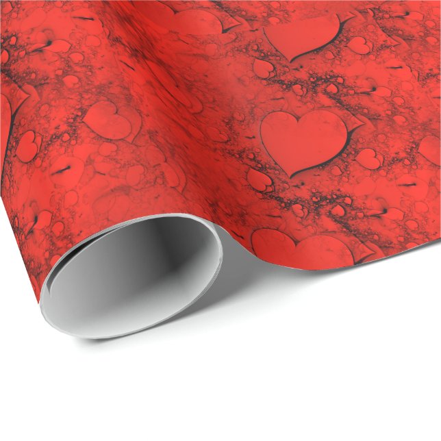Sensitive Hearts Wrapping Paper (Roll Corner)