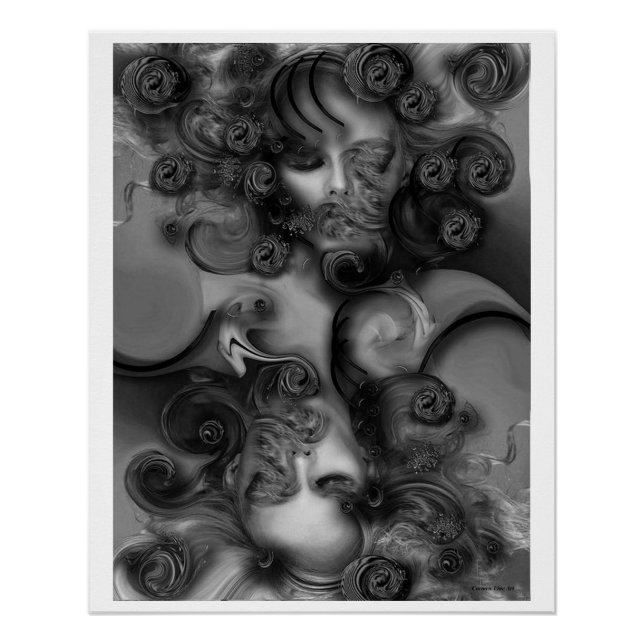 "Sensitive Muse". Glossy Poster (Front)