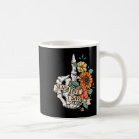 Sensitive Savage Flower Skeleton Dead Inside Motiv