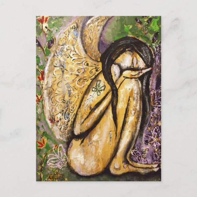 Sensitive Wings Angel Postcard (Front)