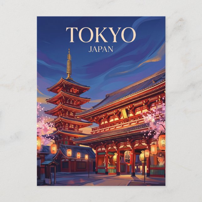 Senso-ji Temple Japan Postcard (Front)