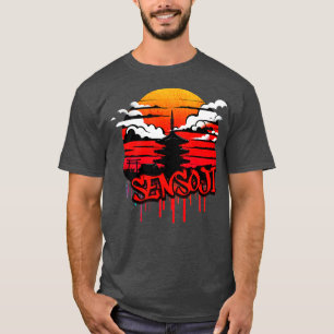 Sensoji Temple Graffiti Design T-Shirt