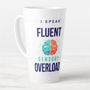 Sensory Overload Modern Neurodivergent Awareness Latte Mug