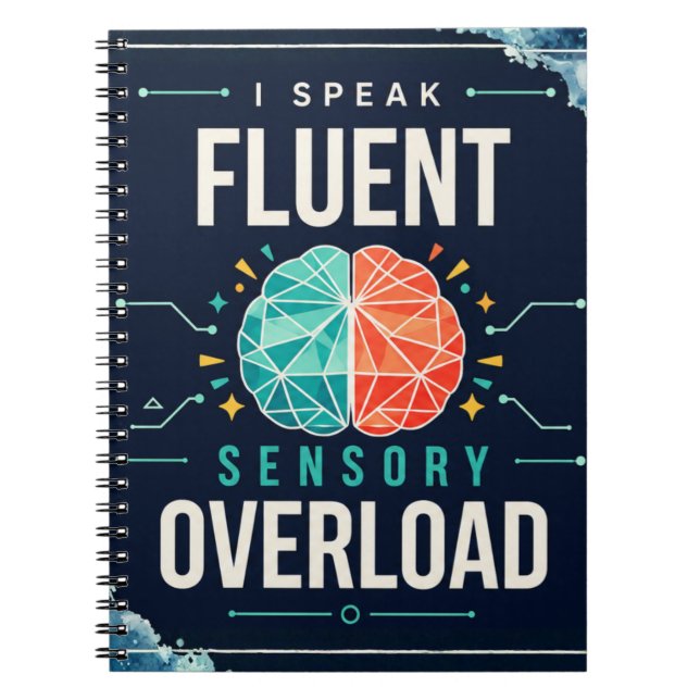 Sensory Overload | Modern Neurodivergent Awareness Notebook (Front)