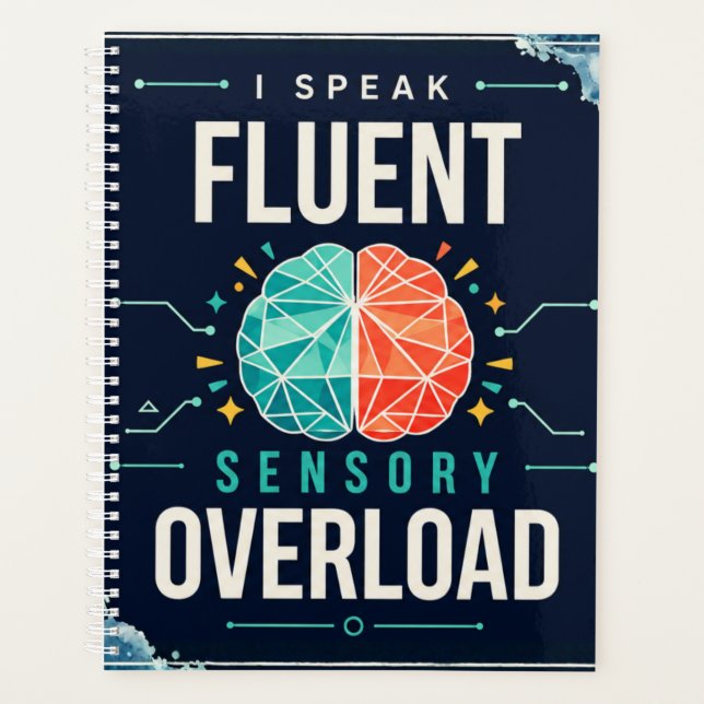 Sensory Overload | Modern Neurodivergent Awareness Planner (Front)