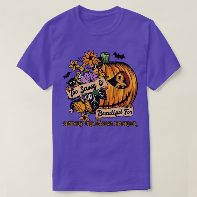 Sensory Processing Disorder Awareness retro hallow T-Shirt (Design Front)