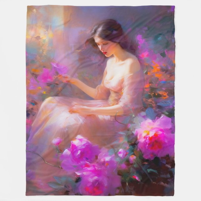 Sensual Elegance  Fleece Blanket (Front)
