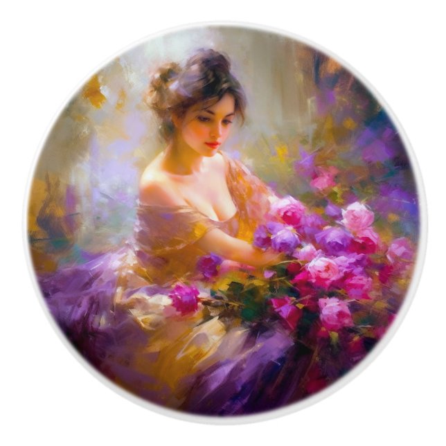 Sensual Portrait Ceramic Knob (Front)