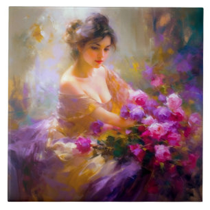 Sensual Portrait Ceramic Tile