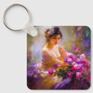 Sensual Portrait Key Ring