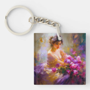 Sensual Portrait Key Ring