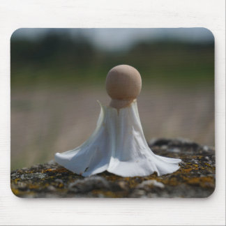Sensually wrapped figurine in a floral dress. mouse pad