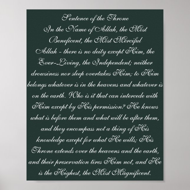 Sentence of the Throne Poster (Front)