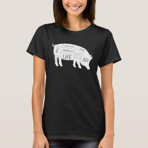 Sentient Animals, Joy Love Compassion Kindness Fri T-Shirt
