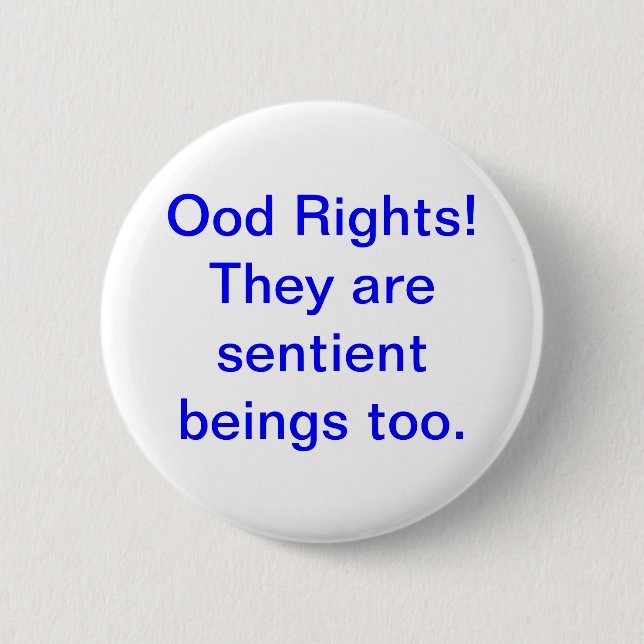 Sentient Ood 6 Cm Round Badge (Front)