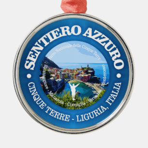 Sentiero Azzuro (rd) Metal Ornament