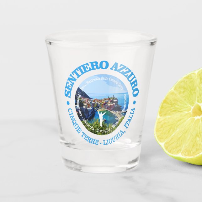 Sentiero Azzuro (rd) Shot Glass (Front)