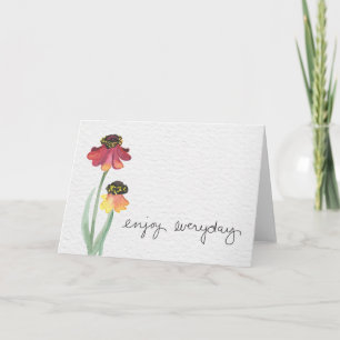 Sentiment greeting card with enjoy everyday