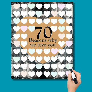 Sentimental 70th man reason why I love you Mens 70 Poster