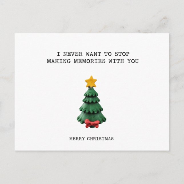 Sentimental Christmas card - for lover (Front)