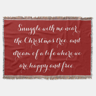 Sentimental Christmas poem Throw Blanket