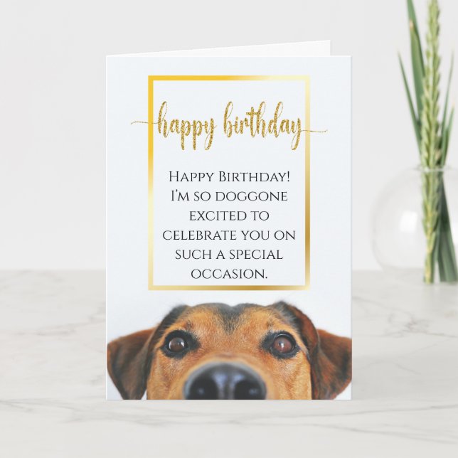 Sentimental Dog Funny Birthday Epic New Lovely  Card (Front)