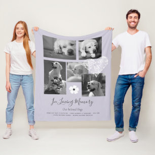 Sentimental Dog Memorial Keepsake Gift Add Poem Fleece Blanket