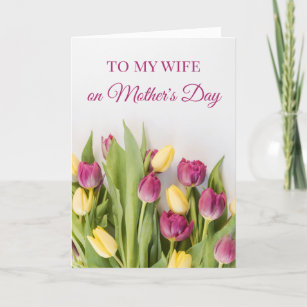 Sentimental Floral Wife Mother's Day Card