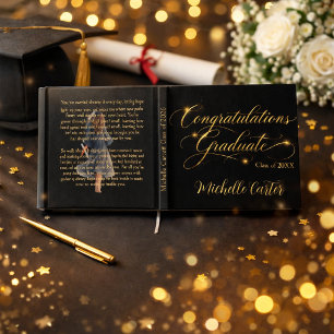 Sentimental Graduation Guest Book