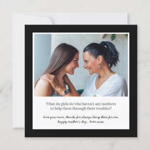 Sentimental Mother's Day Quote and Photo Card