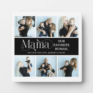 Sentimental Photo Collage Mama Keepsake Plaque