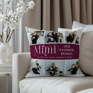 Sentimental Photo Collage Mimi Keepsake  Cushion