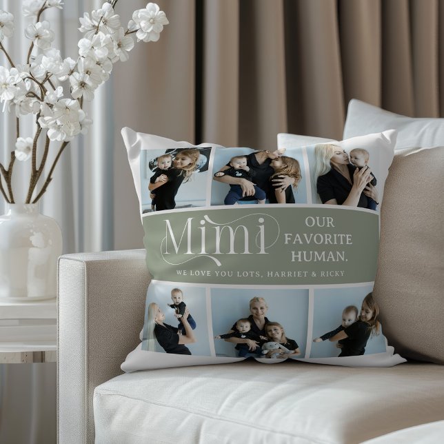 Sentimental Photo Collage Mimi Keepsake  Cushion (Creator Uploaded)