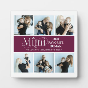 Sentimental Photo Collage Mimi Keepsake Plaque