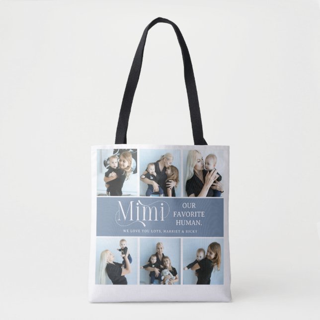 Sentimental Photo Collage Mimi Keepsake  Tote Bag (Front)