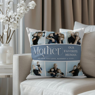 Sentimental Photo Collage Mum Keepsake Cushion