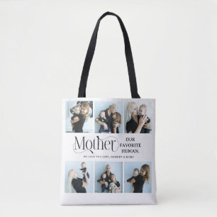 Sentimental Photo Collage Mum Keepsake Tote Bag