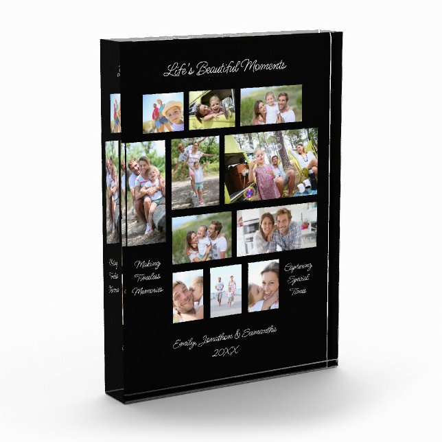 Sentimental Words 11 Photo Collage Black (Left)