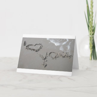 Sentiments in the Sand Card