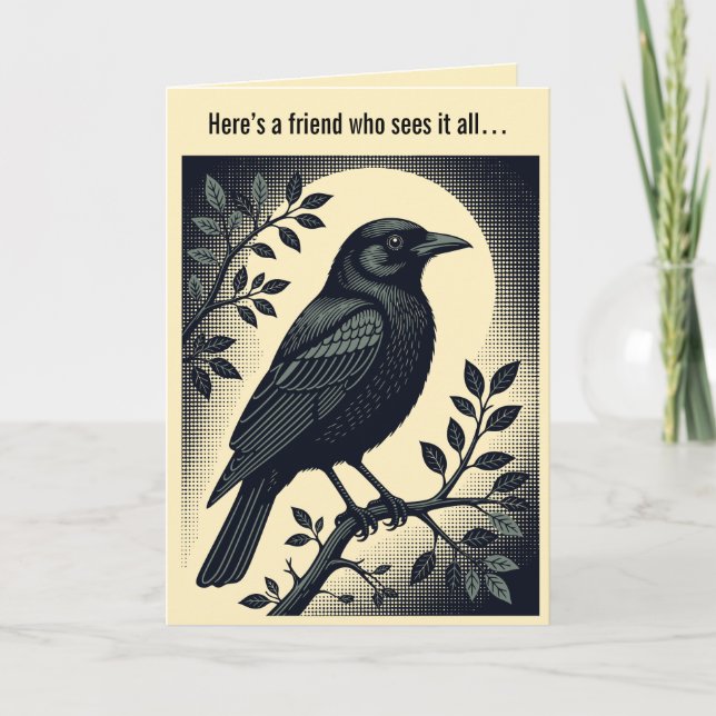 Sentinel of Solitude The Raven Card (Front)