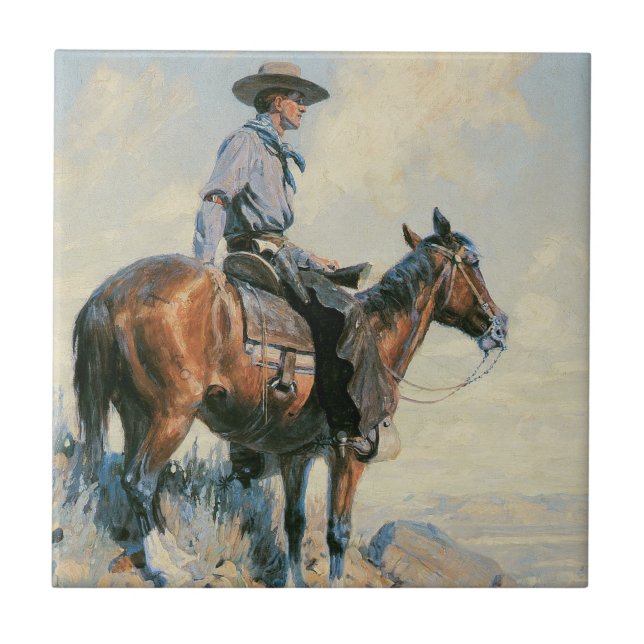 Sentinel of the Plains Ceramic Tile (Front)