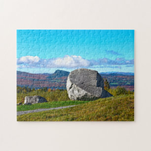 Sentinel Rock, Lake Willoughby, Vermont Jigsaw Puzzle