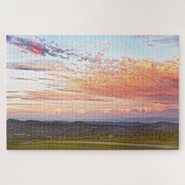 Sentinel Rock Sunset, Vermont Jigsaw Puzzle (Horizontal)