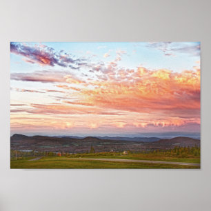 Sentinel Rock Sunset, Vermont Poster
